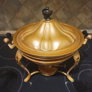 VINTAGE ANTIQUE COPPER CHAFING DISH